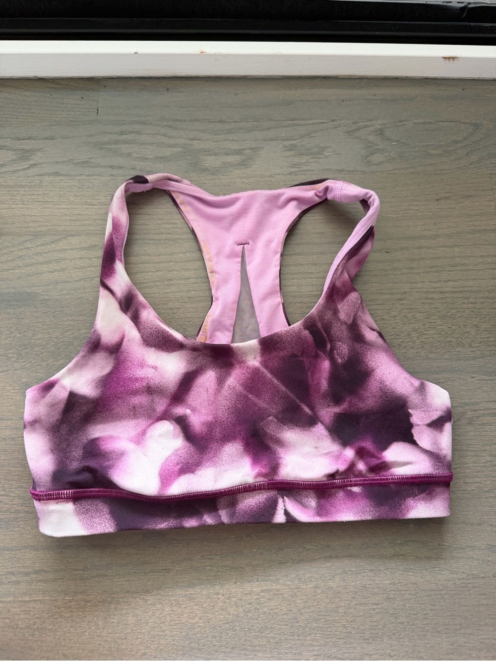 lululemon athletica Pink & Purple Tie-Dye Racerback Sports Bra